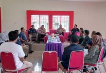 Jalin Sinergitas dengan Penyelenggara Pemilu, Polresta Tidore Kunjungi PPK Oba Utara