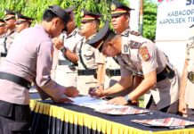 Gelar Sertijab, Ini Sejumlah Nama dan Jabatan di Polresta Tidore