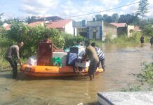 Sungai Meluap, Perumahan Jalan 40 Haltim Terendam Banjir