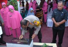 Kapolresta Tidore Resmikan Gedung SPKT dan Musholah Polsek Oba Utara