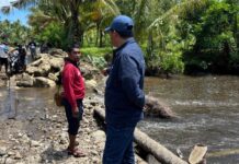 Ubaid Yakub Tinjau Perbaikan Ruas Jalan di Dorosagu Haltim
