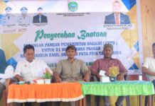 Pemda Haltim Salurkan Bantuan Sembako di 21 Desa Rawan Pangan