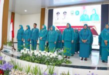 Bupati Ubaid Yakub Resmi Melantik Pengurus TP PKK Haltim