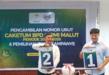 Tidak Dihadiri Ketum BPD, Sekum dan Ketua SC, Pencabutan Nomor Urut Caketum HIPMI Malut Berjalan Lancar