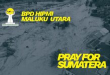 Bantu Warga Terdampak Bencana Aceh, Sumut dan Sumbar BPD HIPMI Malut Bentuk Posko Peduli Kemanusiaan
