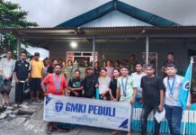Bersama Korban Banjir, GMKI Cabang Jailolo Hadirkan Aksi Nyata di Kecamatan Sahu