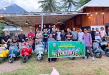 Riding Ramadan, BIS Halbar Bagikan 45 Paket Sembako
