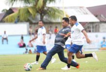 Tim Pemkab Haltim Taklukkan DPRD 4-0 pada Laga Ekshibisi HUT ke-23