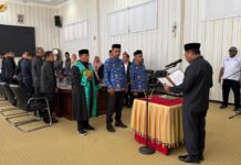 Lantik Tiga Pejabat Baru, Bupati Haltim Komitmen Ciptakan Birokrasi Profesional