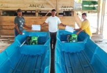 Dua Bodi Katinting Disalurkan Pemdes Toin kepada Nelayan